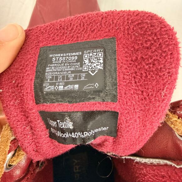 Sperry Saltwater Duck Boots Women's 8 STS87099 Purple Waterproof - Picture 10 of 10